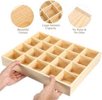 Cabilock Wooden Drawer Organizer Divider, 20-Compartment Sock and Underwear - Image 4