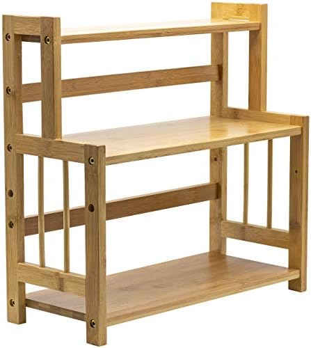 Sorbus Kitchen Countertop Organizer, 3-Tier Bamboo Storage Shelf Rack by Sorbus