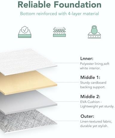 13x15x13 Inch Large Storage Bins with Cotton Rope Handles 6-Pack - Image 4