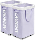 Goodpcik 2-Pack Rolling Laundry Hamper with Wheels, Hamper for Dorm, 75L by Goodpick