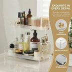 FFK Bathroom Organizer Countertop, 2 Tier Bathroom Counter Organizer Kitchen Spice Rack Cosmetic Organizer,Countertop Storage for Bathroom, Kitchen, Living Room, Bedroom, Dressing Table - Image 5