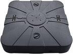 EliteShade USA 33" x 33" Offset Patio Umbrella Base Sand/Water Filled Square Umbrella Stand,Black by EliteShade
