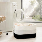 Artfeel Blanket Basket,Rectangle Woven Baskets for Storage,65L Laundry Basket for Decorative Nursery Blanket,Toys,Dirty Clothes and Magazine in Shelves,Baby Room,and Living Room - Image 3