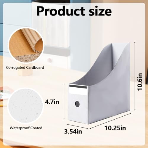 Kraft Magazine File Holder Document Folders Organizer 24 Pack - Image 2