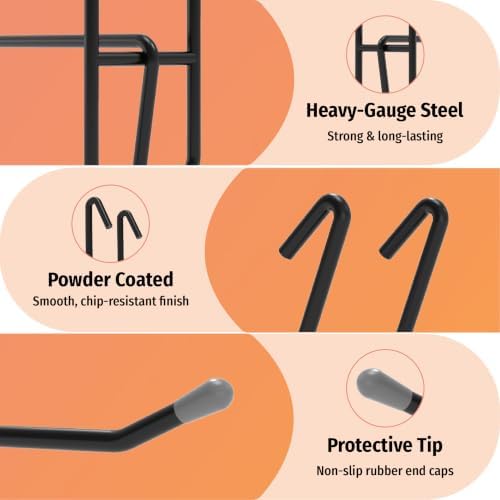 HUHOLE 50 Pack 6 Inch Wire Gridwall Hooks - Image 4