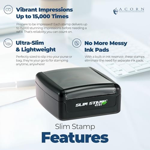 Custom Made Return Address Stamper - Elegant Pre-Inked Portable Stamp for Muslim Community Leaders, Beautiful Words Custom Return Address Stamper, Ideal for Official & Personal Use, 1-5/8 Size - Image 4