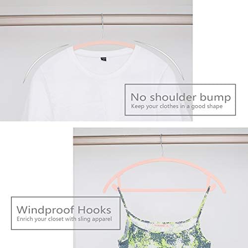 MIZGI Velvet Hangers 30 Pack, Patented Rounded Shoulder Sweater Hangers - Image 4