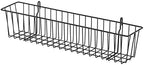 TRINITY 21-Inch Metal Hanging Basket, Black, NSF, 2-Pack by TRINITY