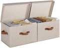 StorageWorks Fabric Storage Bins with Lids, Closet Storage Bins by StorageWorks