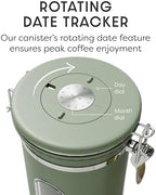Veken Coffee Canister with Window, Airtight Stainless Steel Container, 22OZ - Image 6