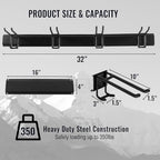 Aking Ace Wall Mount Tool Storage Rack, Adjustable Garden Tool Organzier - Image 4