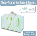 VENO 6 Pack Heavy Duty Moving Bags, Extra Large Storage Bags with Reinforced Handles & Strong Zippers, Foldable & Reusable Moving Box Alternative for Clothes & Dorm Storage - Image 2