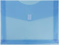 JAM Paper Plastic Envelopes with Hook & Loop Closure - 2" Expansion - Letter Booklet - 9 3/4" x 13" - Blue - 12/Pack by JAMPaper