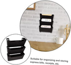 TEHAUX Plastic File Organizer Wall Mounted Coffee for Office Home - Image 7