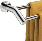 FORIOUS Double Towel Bar 24", Bathroom Towel Holder Rod Wall Mounted Chrome by FORIOUS