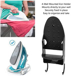 Electric Iron Holder,Heat ant 2 in 1 Wall Mounted Iron Board Rack,Iron and Ironing Board Storage Organizer Shelf,for Household Bathroom Laundry Room (Black) - Image 4