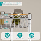 SINGAYE 6 Tier Shelf Wire Shelving Adjustable Storage Shelves Basket Rack - Image 5