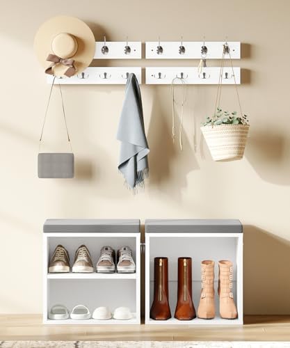 HOOBRO Shoe Storage Bench with Cushion, Entryway Bench - Image 5