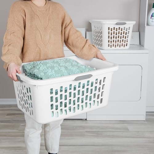 Sterilite Rectangular Laundry Basket, Plastic Clothes Hamper, 12-Pack - Image 3