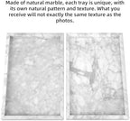 Marble Bathroom Vanity Tray, Carrara White, 12"x 8" x1.2" - Image 4