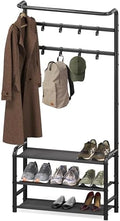 Simple Houseware Coat Rack with Shelf, Standing Hall Tree with Hooks, Black by SimpleHouseware