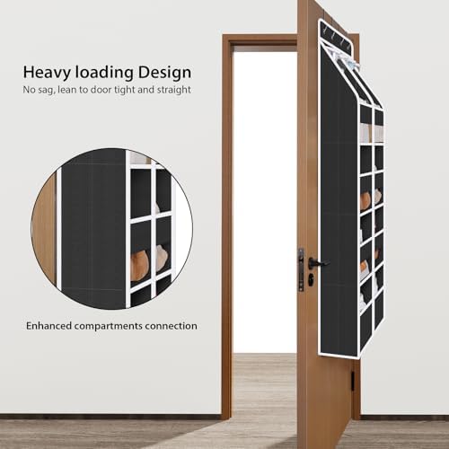 Univivi Upgraded Over the Door Organizer for Baby Nursery, Black, 5-Shelf - Image 2