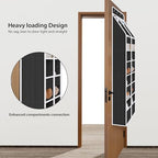 Univivi Upgraded Over the Door Organizer for Baby Nursery, Black, 5-Shelf - Image 2