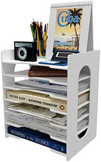 Natwind 7-Tier Office File Organizer For Desk,Paper Sorter,White - Image 6