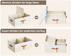 Homsorout Extra Large Storage Bins - Blanket Fabric Storage Boxes with Lids - Image 5