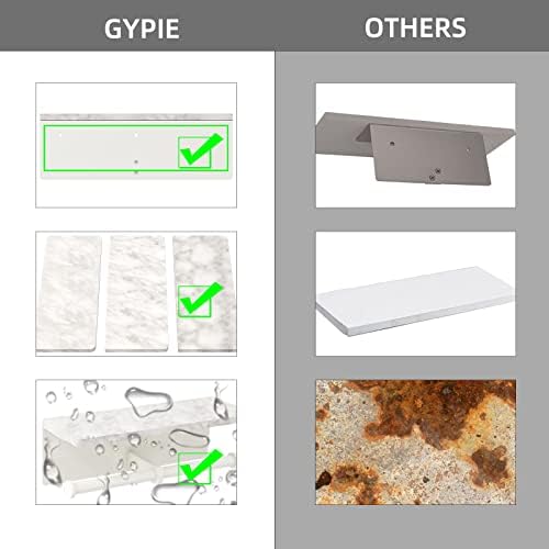Gypie Double Toilet Paper Holder, Toilet Paper Wall Mount, White Marble - Image 5