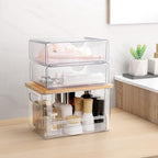3Pcs Extra Large Laundry Room Organization and Storage, Stackable Storage Drawers, Trash Bag Holder Under Sink, Garbage Bag Dispenser Roll Holder for Vanity, Bathroom,Cabinet,Desk Organization - Image 3
