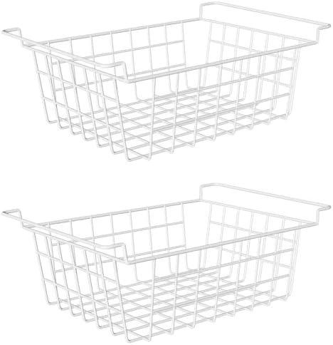 Orgneas 17.5" Chest Freezer Organizer Bins Metal Wire Baskets by Orgneas