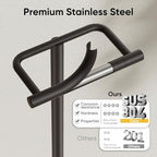 BESy Matte Black Freestanding Toilet Paper Holder Stand Free Standing - Image 5
