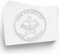 Customized Book Paper Embosser - Soft Devotional Star and Crescent Design - Personalized Home Library Embosser for Islamic School Teachers - Ideal for Marking Books, Journals - Unique Gift by AcornSalesCo