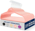 SereneLife Velvet Hangers – 200 Pack, Slim & Space Saving for Closets by SereneLife