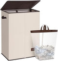 SOLEDI 130L Laundry Hamper with Lid, Large Collapsible Laundry Basket by SOLEDI