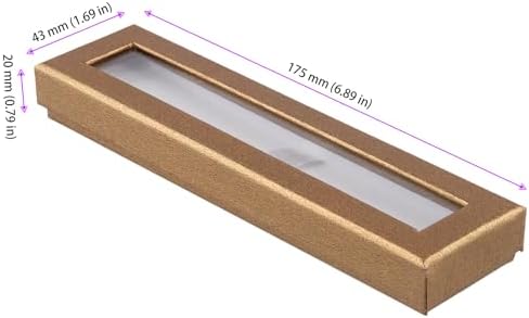 40 PCS Empty Pen Present Box, Colored Pen Presentation Display Box with Clear Lid and Cushion, Pen Gift Box for Business, Birthday Souvenir, Office Supplies - Image 2