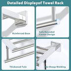Alise Towel Racks for Bathroom Wall Mounted 24 Inch,Polished Chrome - Image 5