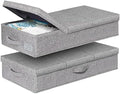 punemi 6 in Tall Under Bed Storage Containers with Lids, 2 Pack, Grey by Punemi
