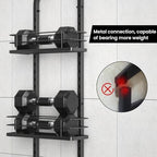 Shower Caddy Hanging (Black), Adjustable Anti-Swing-Over The Shower Head Caddy, 4 Tier Stainless Steel Bathroom Storage Organizer Bathroom Shelves Basket Rack Shower Caddies (4Tier) - Image 5