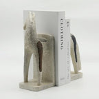 Lukitas Abstract Horse Decorative Bookends Heavy Duty Non-Slip, Resin 11'' - Image 6