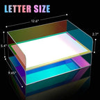 2-Tier Letter Tray Stackable Acrylic Desk Organizer File Holder - Image 6