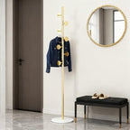 Coat Rack Freestanding Gold Clothes Rack For Clothing Hats Bags Ties Purses - Image 2
