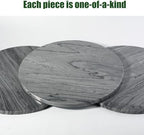 Marble Lazy Susan, 16 in Lazy Susan Turntable Organizer for Cabinet Pantry Kitchen Countertop Fridge Bathroom Makeup Vanity Countertop - Grey - Image 4