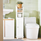Haotian Toilet Paper Storage Cabinet, 7.8 x 9 x 39 in, White by Haotian