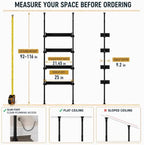 ALLZONE Tension Over The Toilet Storage Cabinet, No-Drill, Fits 92-116 in. - Image 2