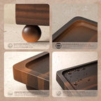 Dark Acacia Rustic Bathroom Tray for Kitchen Counter, Sink, Vanity, Brown - Image 6