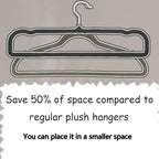 20 Pack Velvet Pants Hangers for Closet Space Saving, Thin Hanger (Black) - Image 3