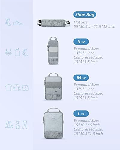 BAGSMART Compression Packing Cubes for Travel Essentials - Image 2