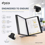 Tarifold Desktop Reference System, 10 Pockets with Easy-Load Design, Black - Image 5
